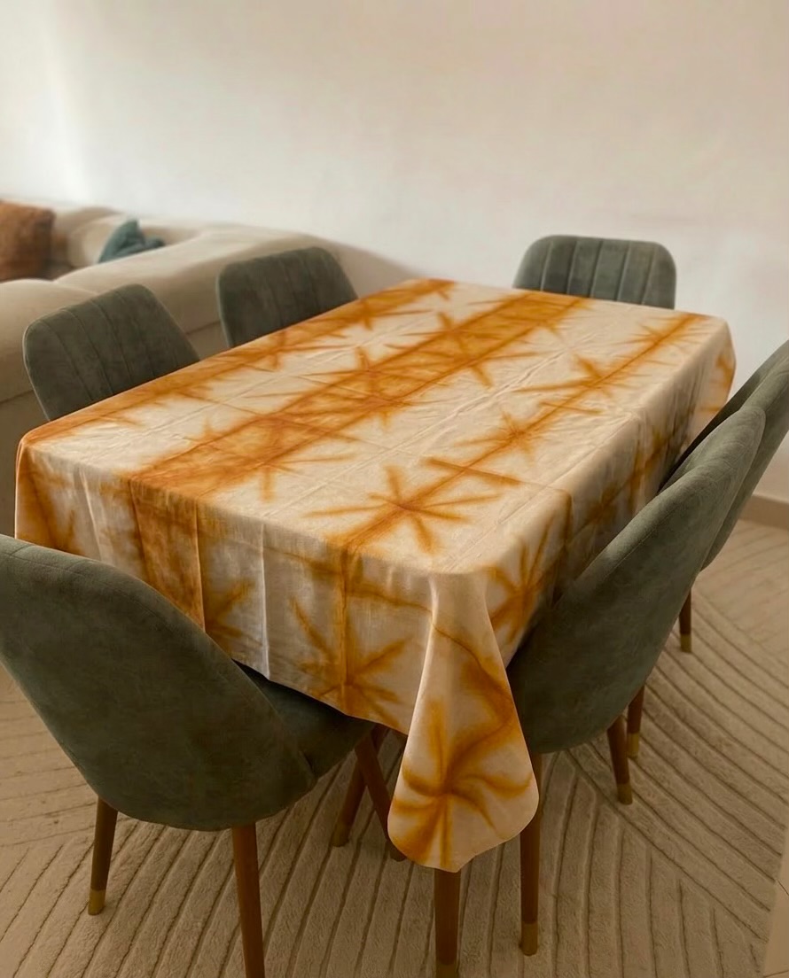 Nappe en Coton Tie & Dye "Soleil d'Afrique" – Fait Main au Sénégal. – Image 2